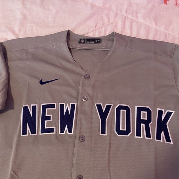 New York Yankees Baseball Jersey Nike MLB Gray - Picture 3 of 10